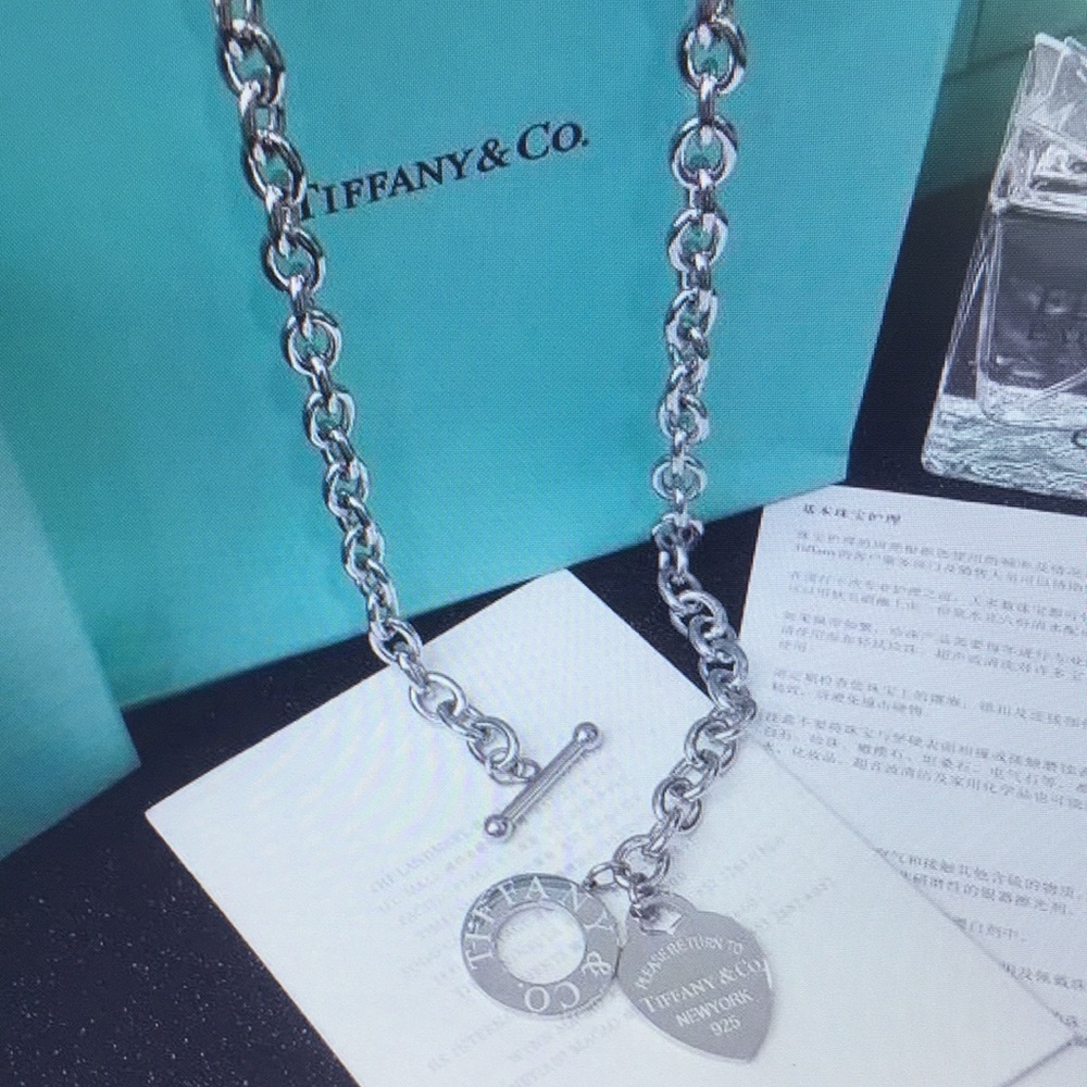 Tiffany & Co Silver Heart Tag Necklace